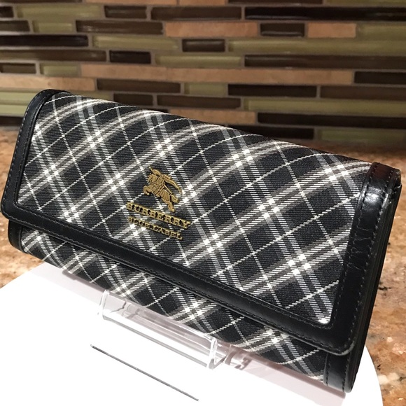 BURBERRY Blue Label Signature Nova Check Long Wallet 🔥😍🖤 - Picture 4 of 16
